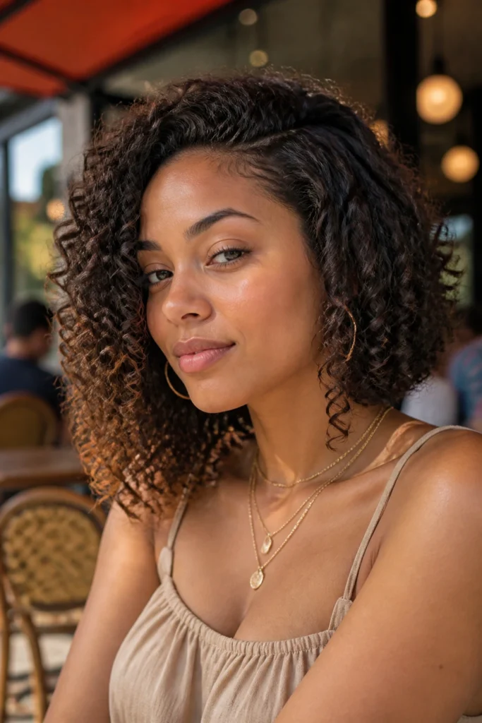 25 Biracial Hairstyles for Round Faces with Curly Hair