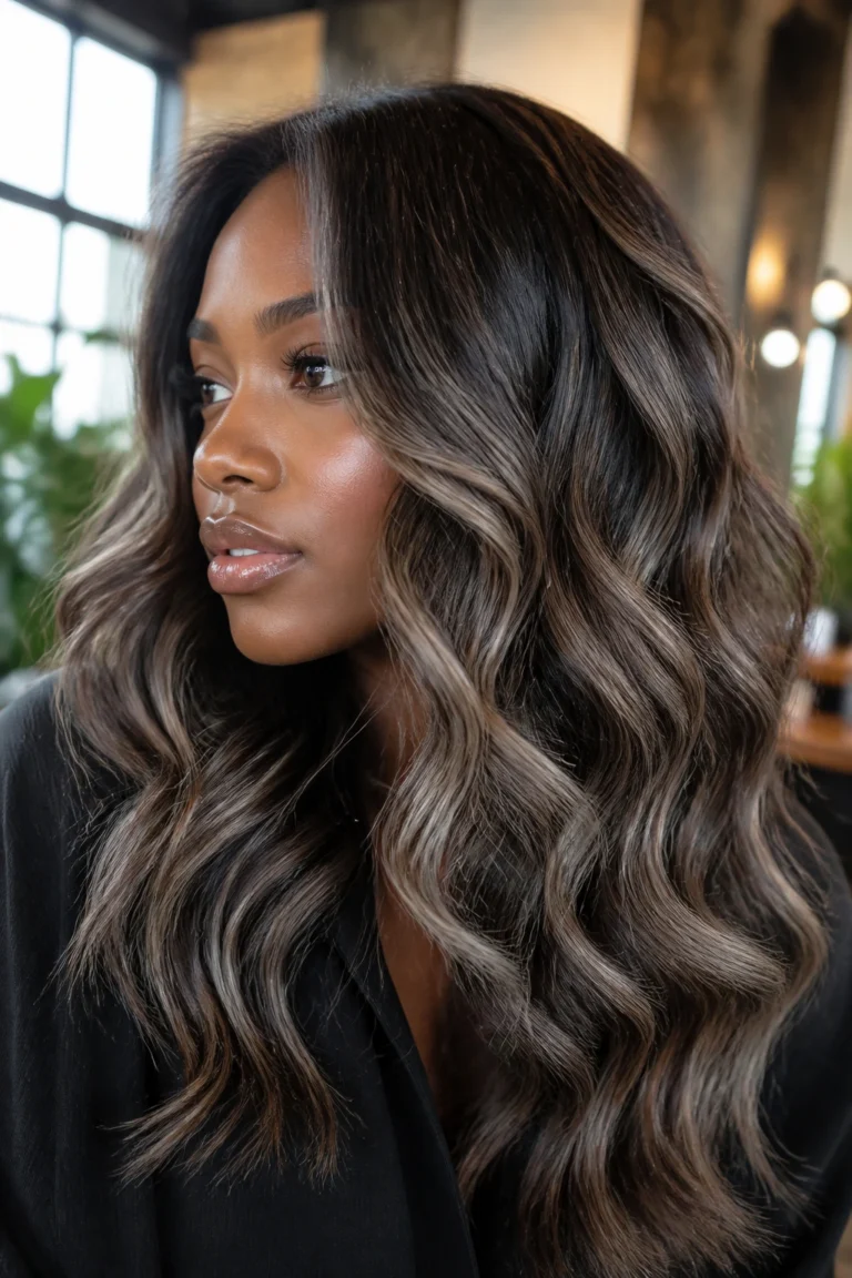 28 Cool Blonde Highlights for Deep Skin Tones