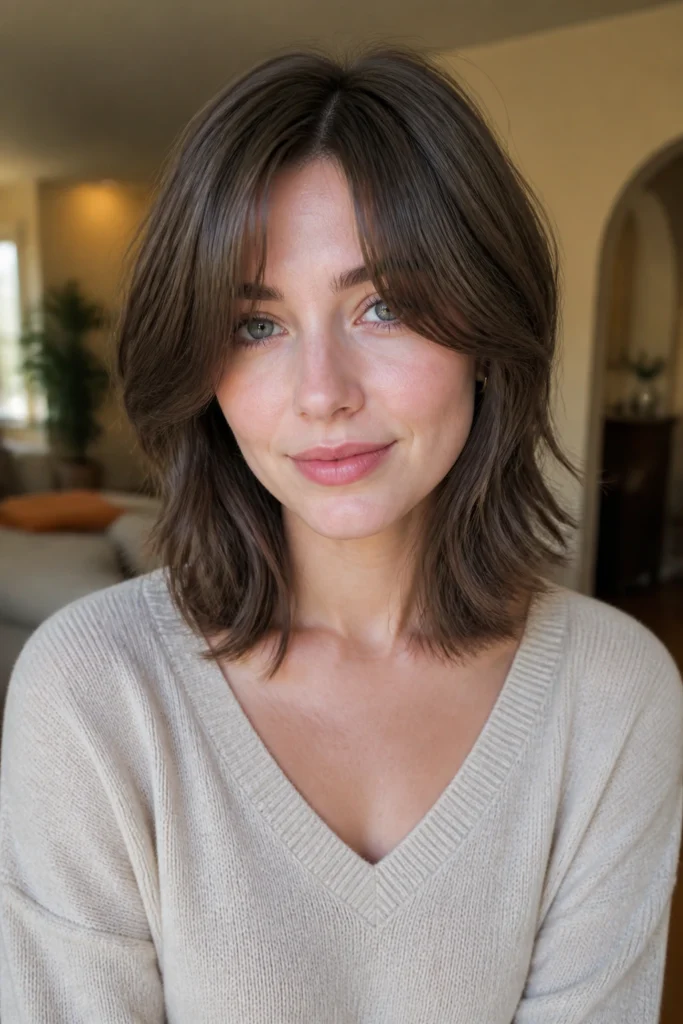 35 Medium Brunette Hairstyles for Pale Skin