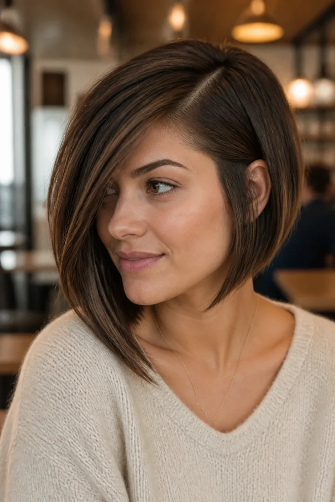 22 Short Haircuts for Round Faces and Thick Hair