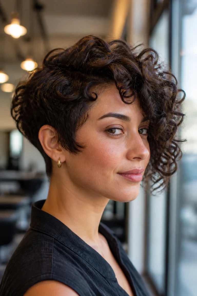 15 Asymmetrical Bob Short Curly Pixie Cuts