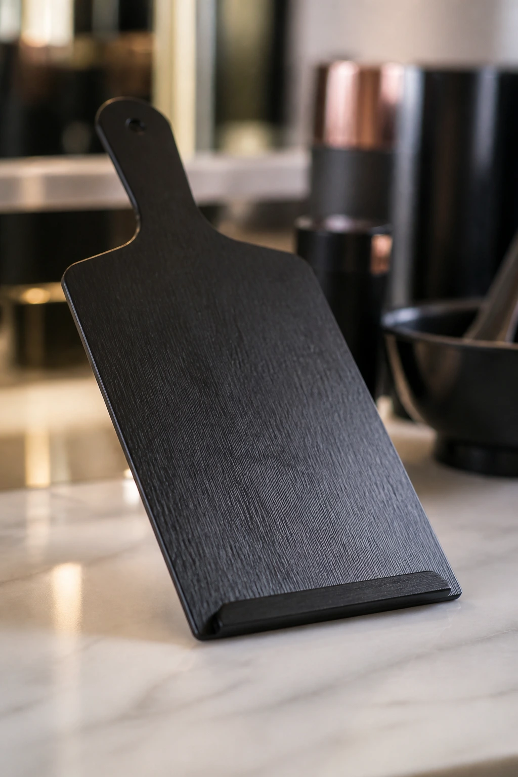 Balayage board on salon counter as the hero tool
