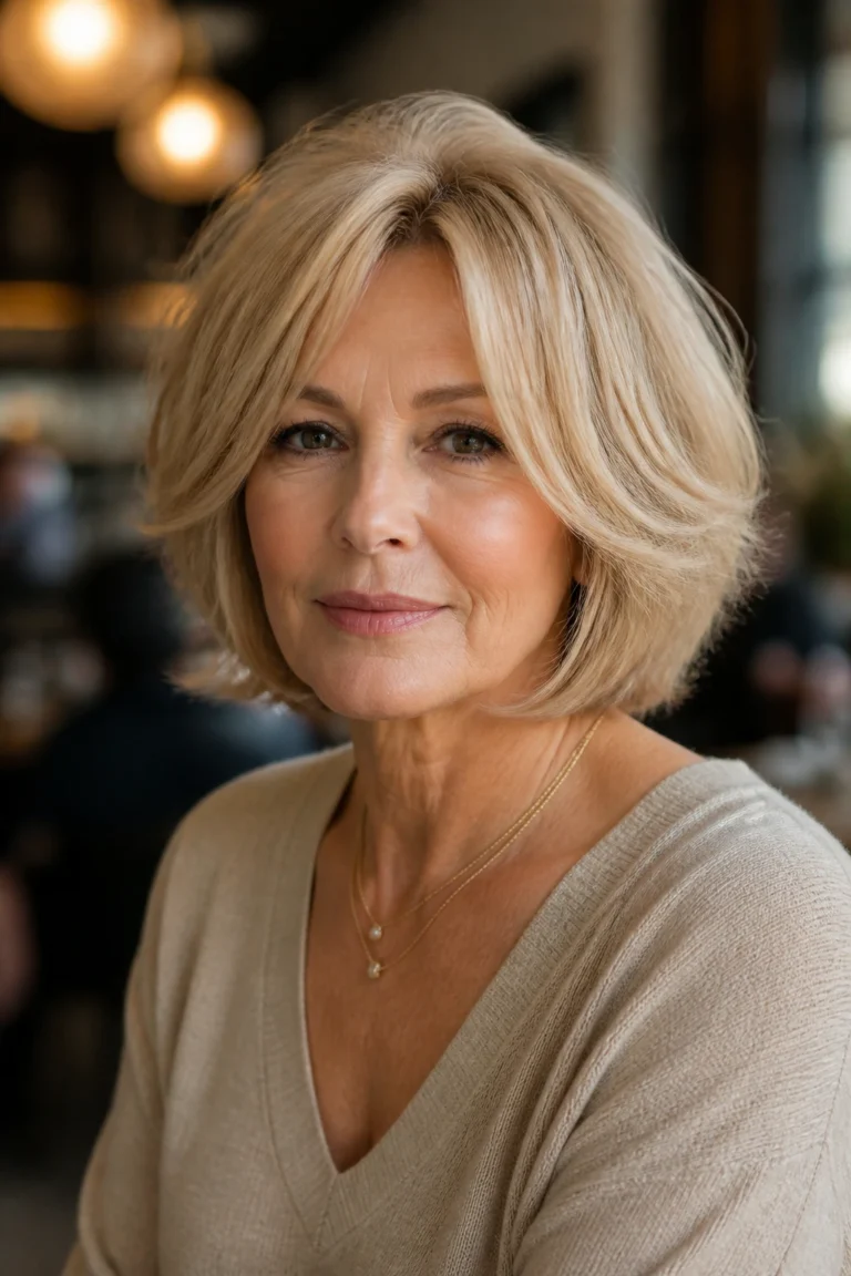 25 Older Blonde Hairstyles for Women with Thick Hair