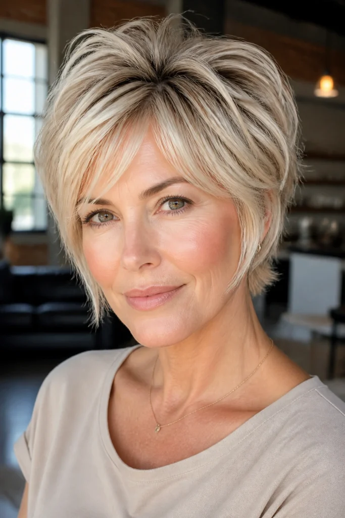 35 Short Blonde Hairstyles for Round Faces