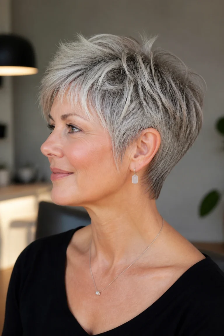 30 Short Thinning Shag Haircuts for Women Over 50