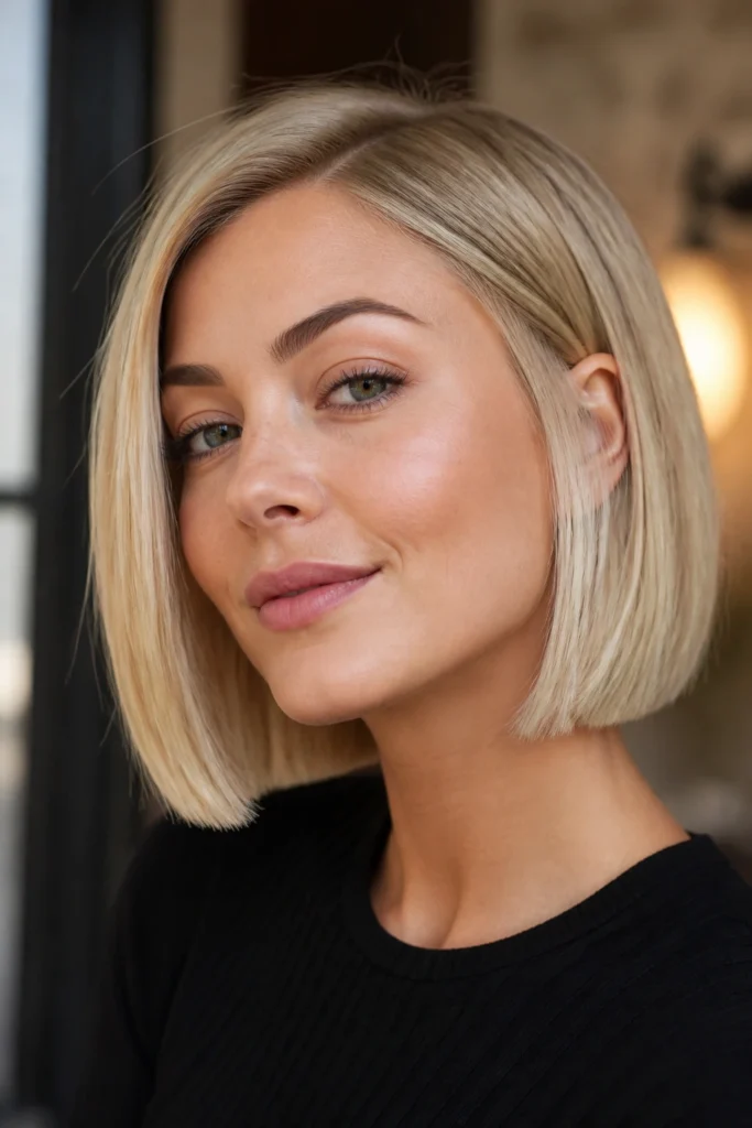25 Blond Bobs for Straight Hair and Heart-Shaped Faces