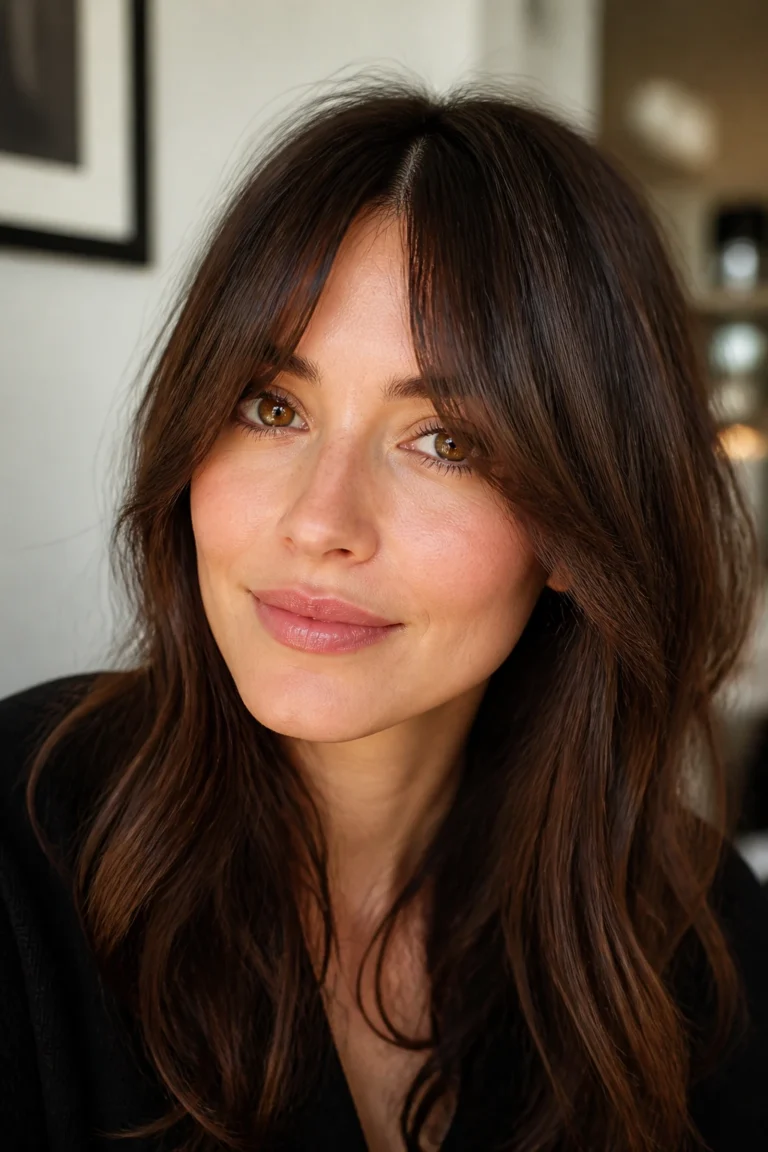 25 Long Bangs for Oval Faces and Fine Hair