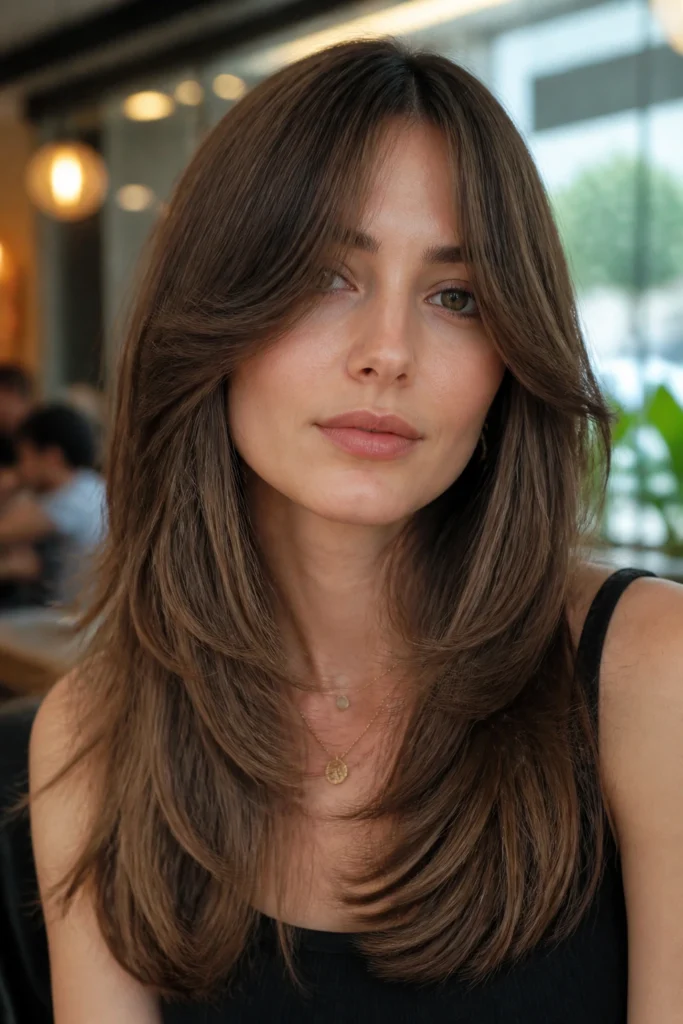 25 Face-Framing Layers with Bangs for Long Hair