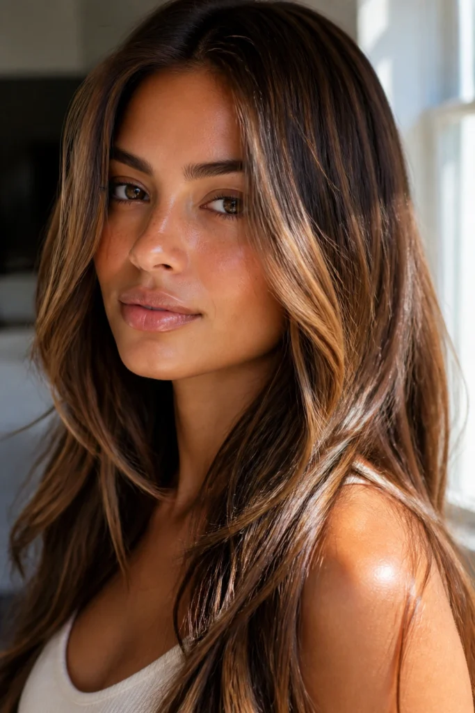 25 Honey Blonde Brown Caramel Highlights for Tan Skin