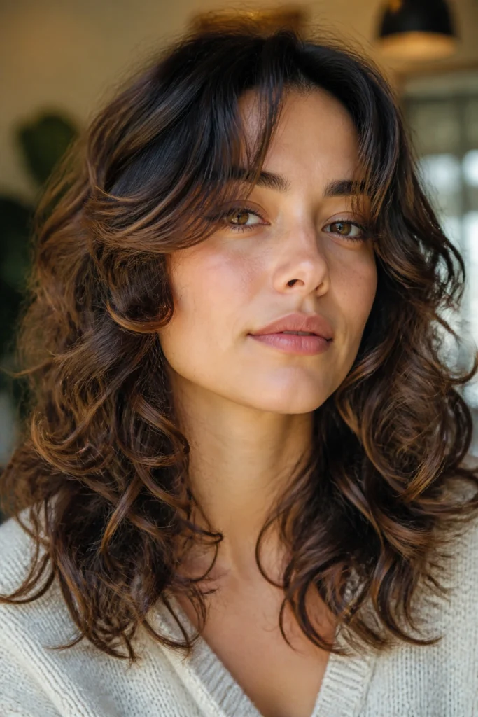 25 Wispy Layered Hairstyles for Fine Hair with Loose Curls