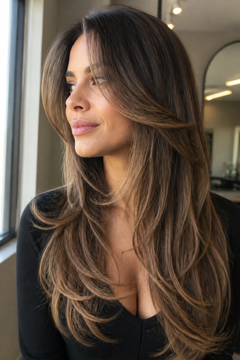 22 Short Angled Layers for Long Hair with Fine Hair