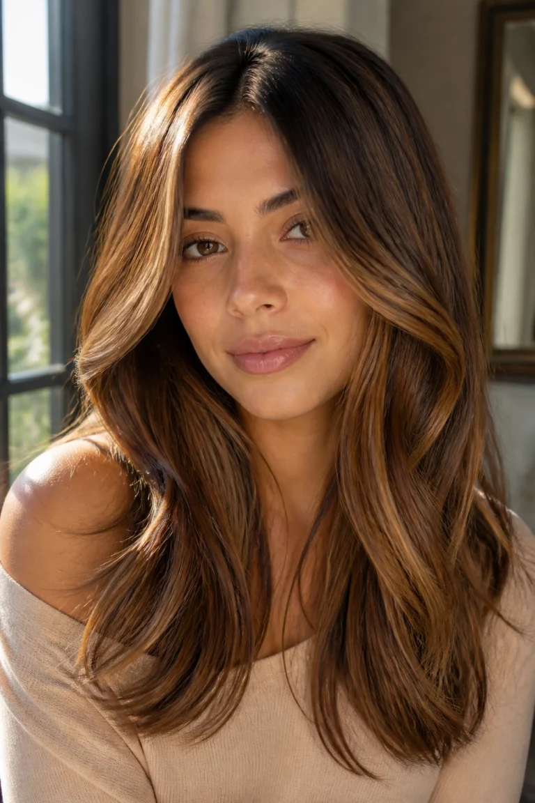 25 Caramel Brown Hair Color Ideas for Olive Skin