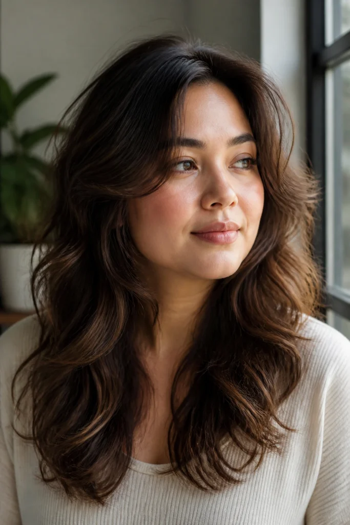 22 Thick Haircuts for Wavy Hair and Round Faces