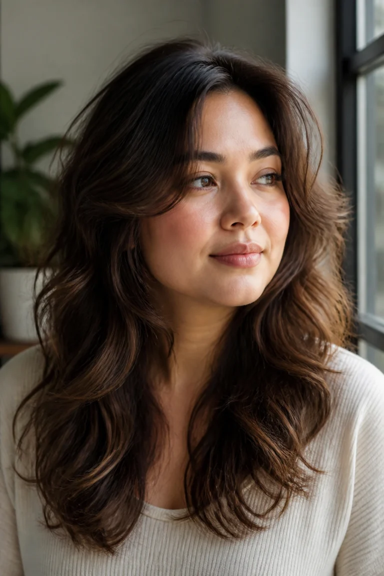 22 Thick Haircuts for Wavy Hair and Round Faces