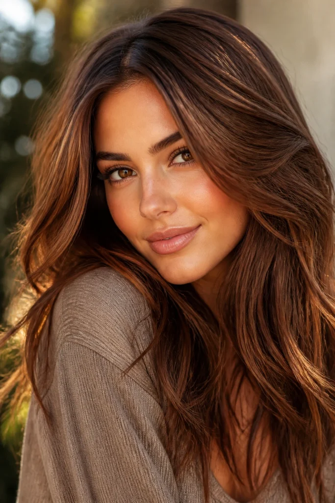 25 Brown Fall Highlights for Warm Skin Tones