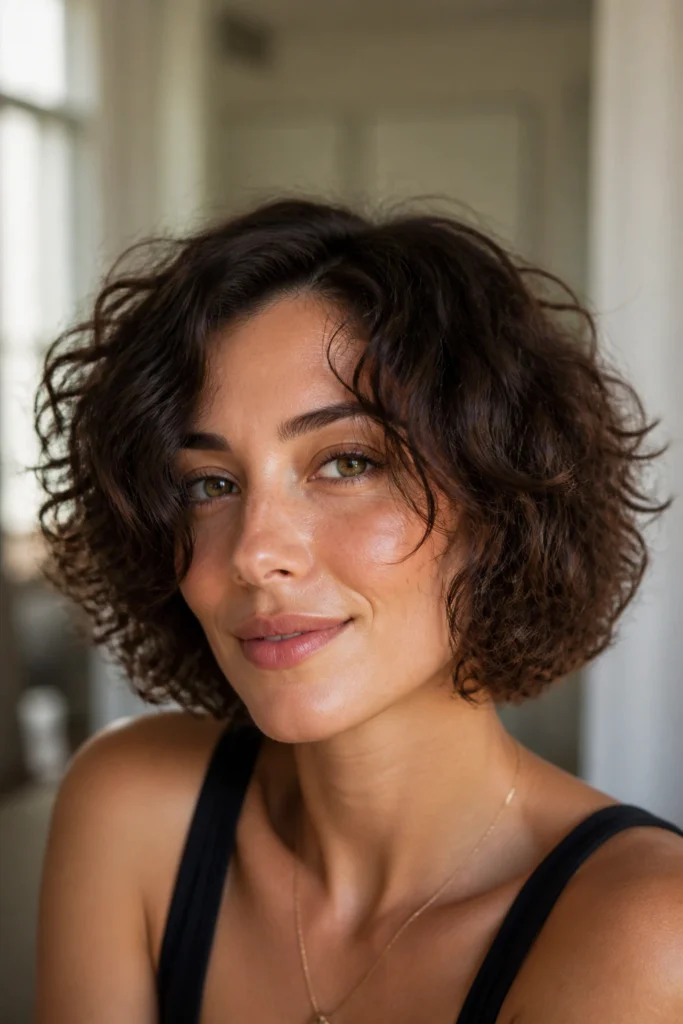 25 Haircuts for Curly Hair and Heart-Shaped Faces
