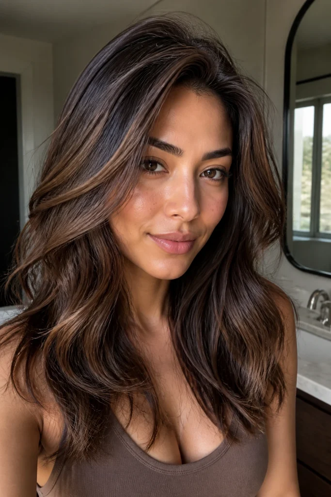 25 Dark Highlights for Medium Skin Tones with Thin Hair
