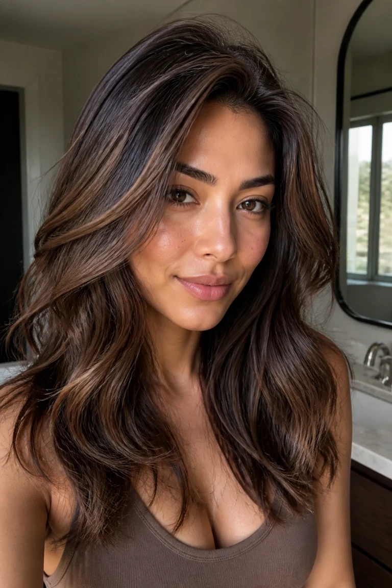 25 Dark Highlights for Medium Skin Tones with Thin Hair