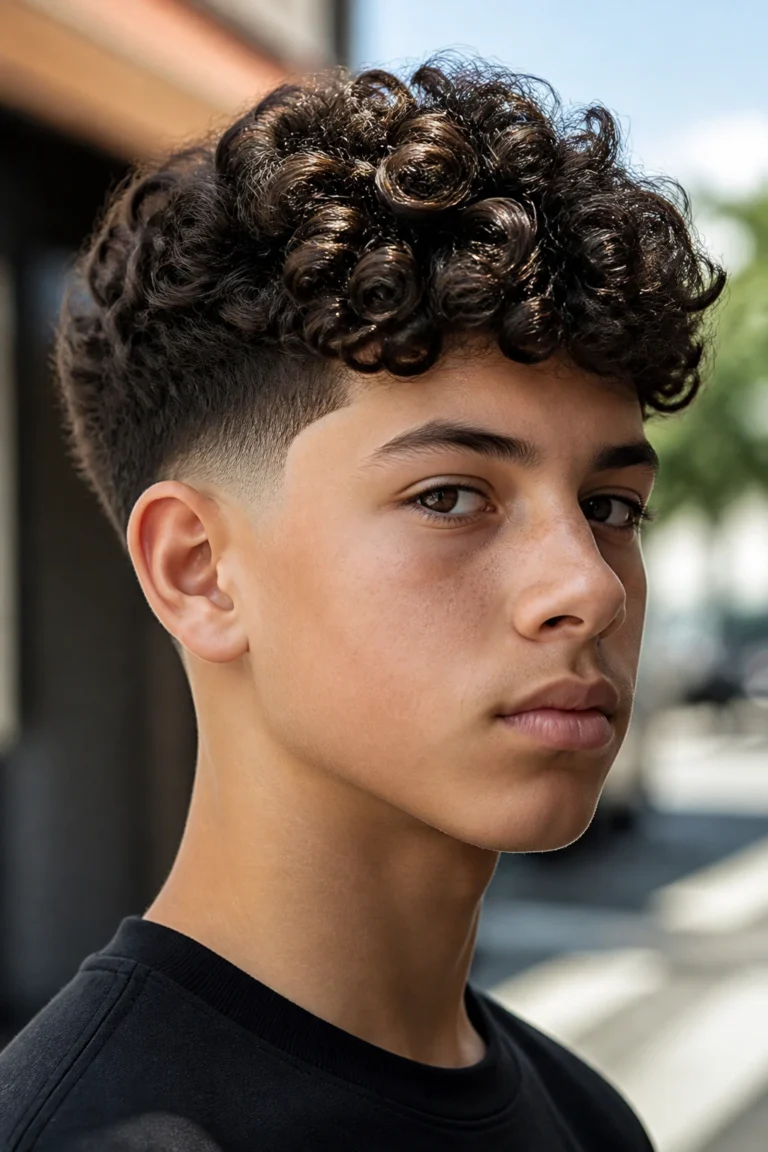 12 Tapered Haircuts for Boys with Curly Hair