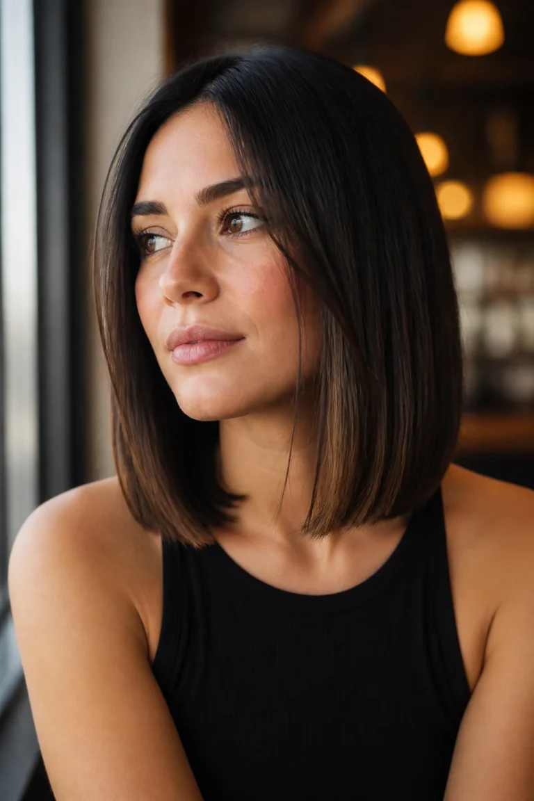 25 Straight Bobs for Thin Hair and Round Faces