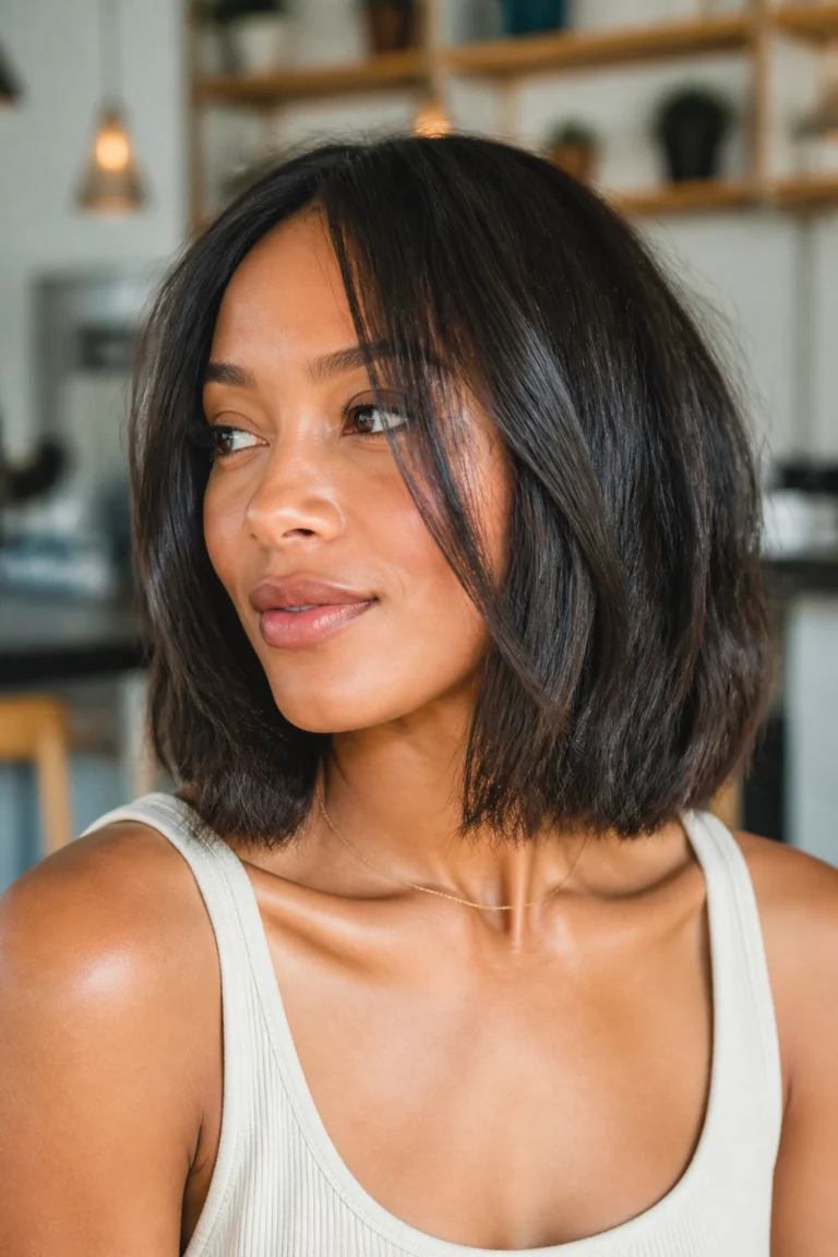 22 Soft Bobs for Natural Hair and Round Faces