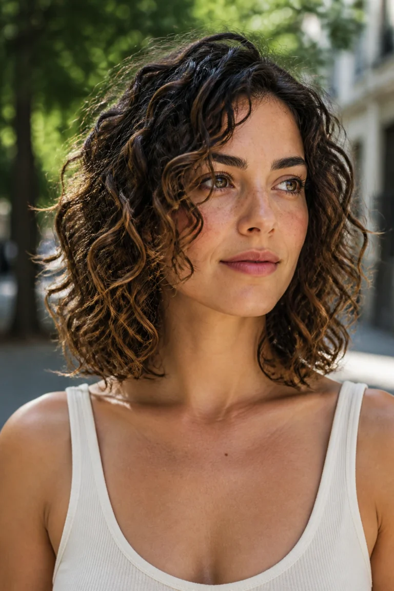 18 Summer Bobs for Curly Hair and Oval Faces