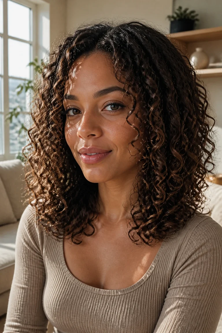 25 Elegant Curls for Natural Hair and Square Faces