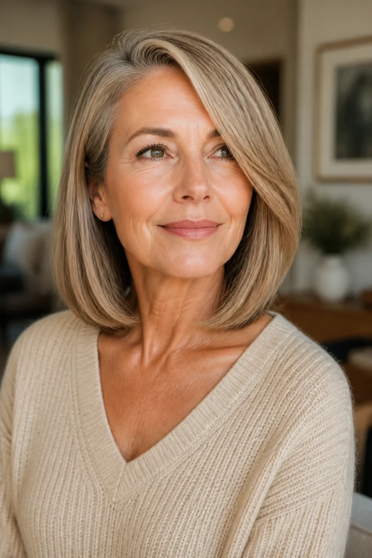 18 Ways to Style Straight Hair for Women Over 50