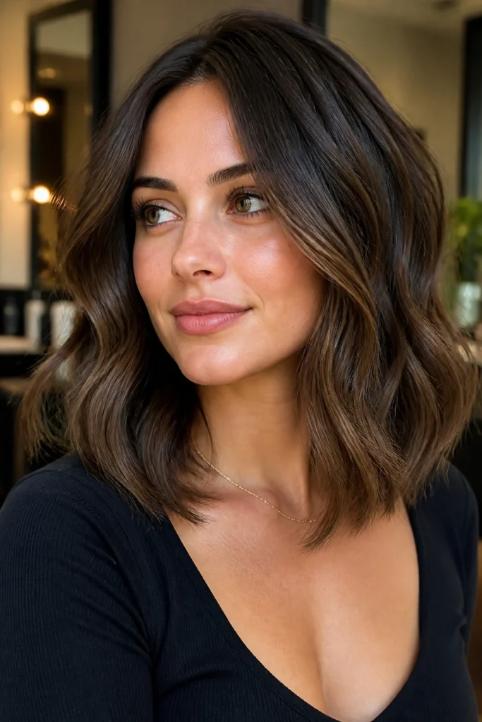 20 60 Hairstyles for Round Faces and Wavy Hair