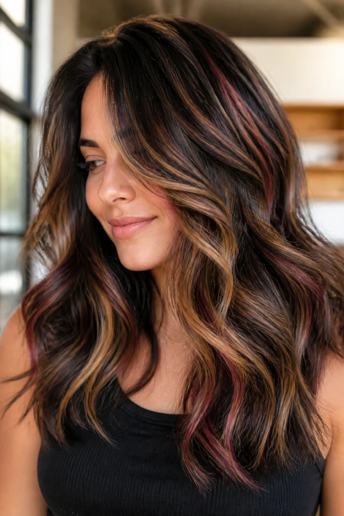 25 Chunky Highlights for Dark Hair with Thick Hair