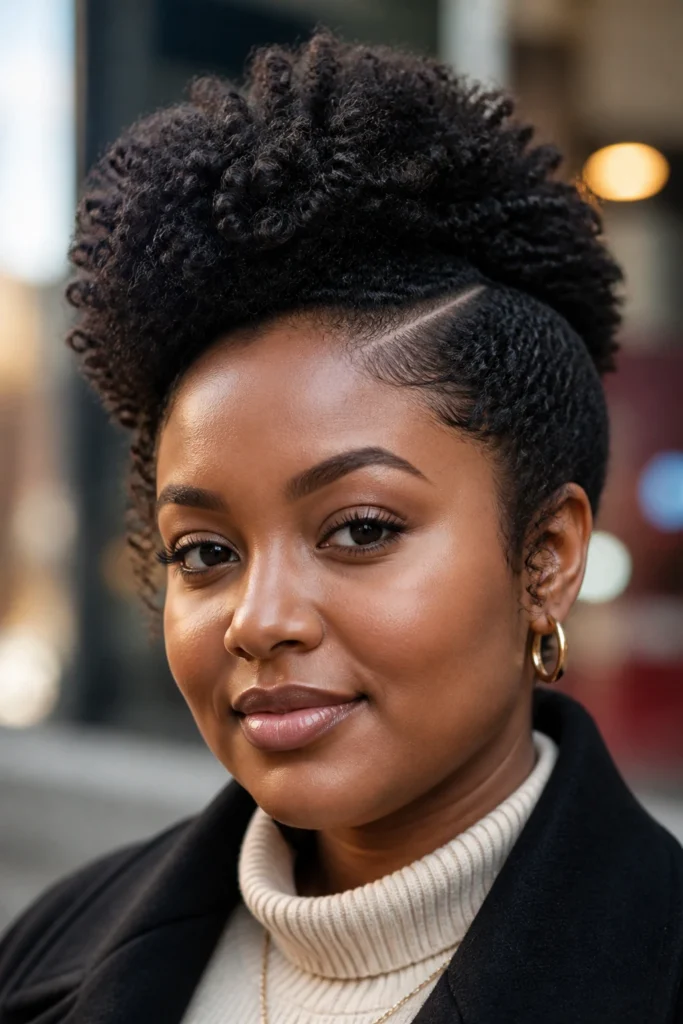 22 Hairstyles for Natural Hair and Round Faces
