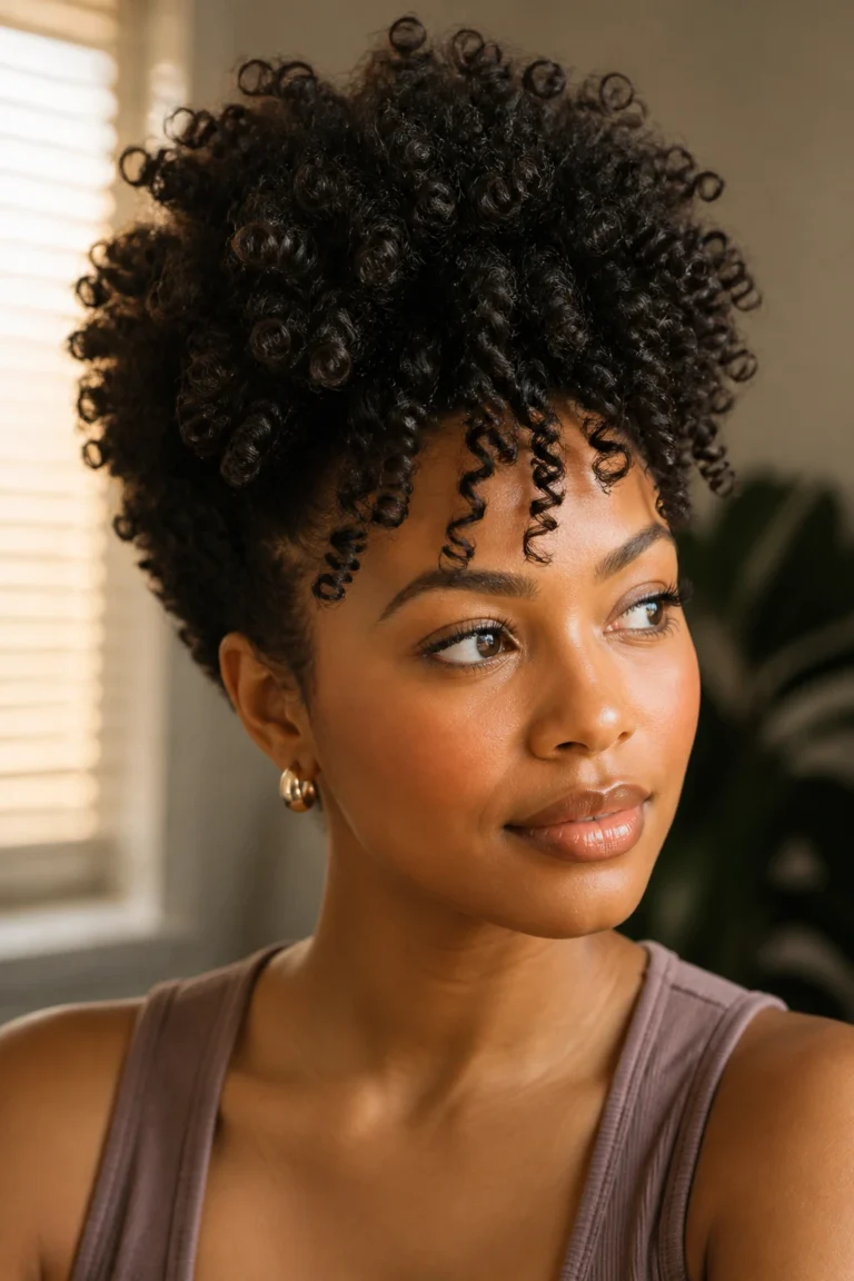 25 Soft Curls for Natural Hair and Round Faces