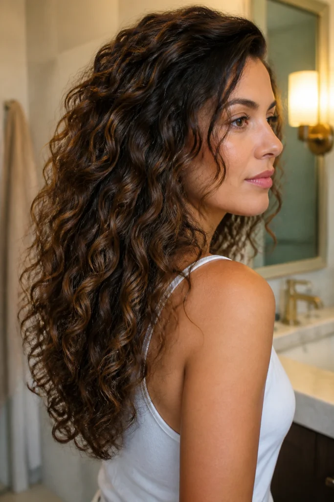 25 Layered Volume Haircuts for Curly Hair with Lowlights
