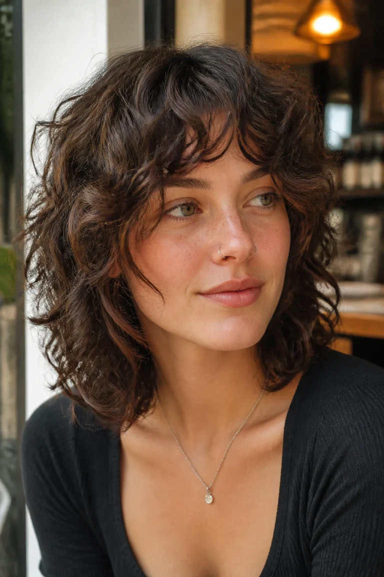 22 Short Shag Haircuts for Wavy Hair with Loose Curls
