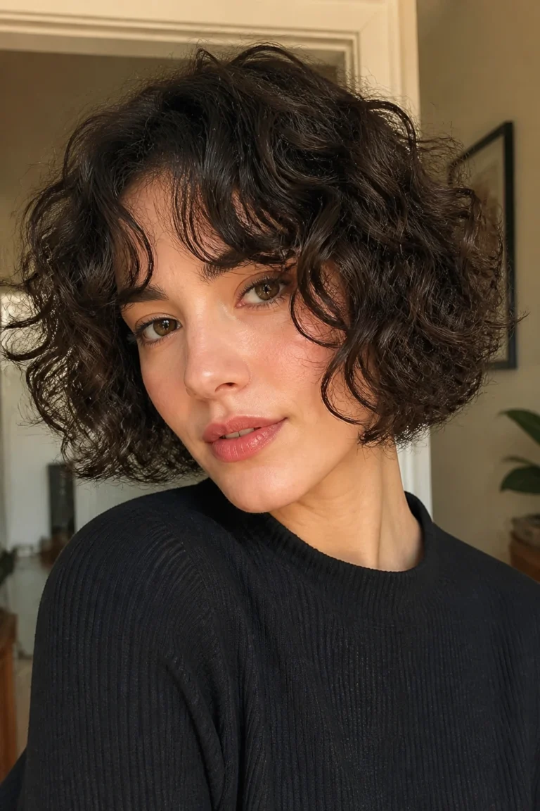 25 French Bobs for Round Faces and Curly Hair