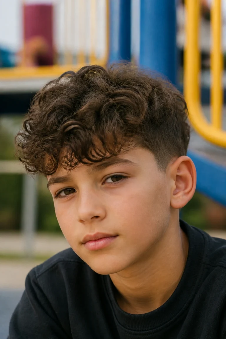 18 Part Haircuts for Boys with Curly Hair
