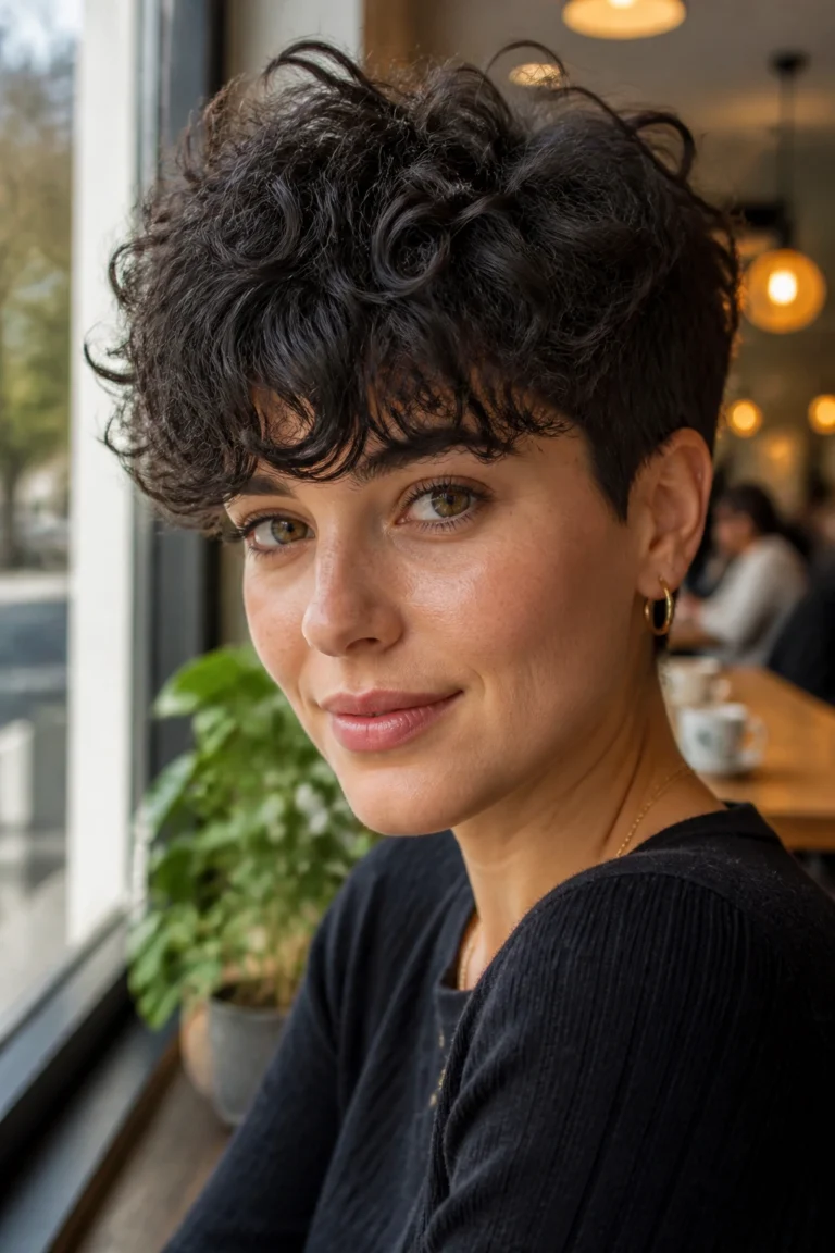 15 Textured Pixie Cuts for Oval Faces with Curly Hair