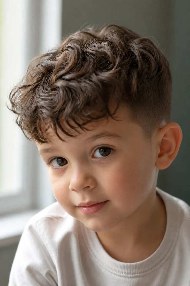 15 Undercut Pixie Cuts for Toddler Boys with Curly Hair