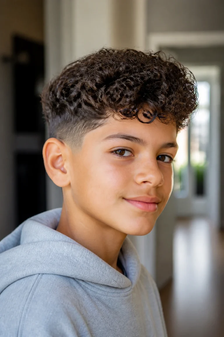 18 Modern Haircuts for Boys with Curly Hair