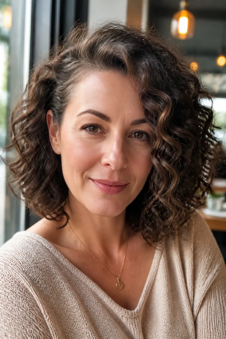 25 Cute Hairstyles for Women in Their 40s with Curly Hair