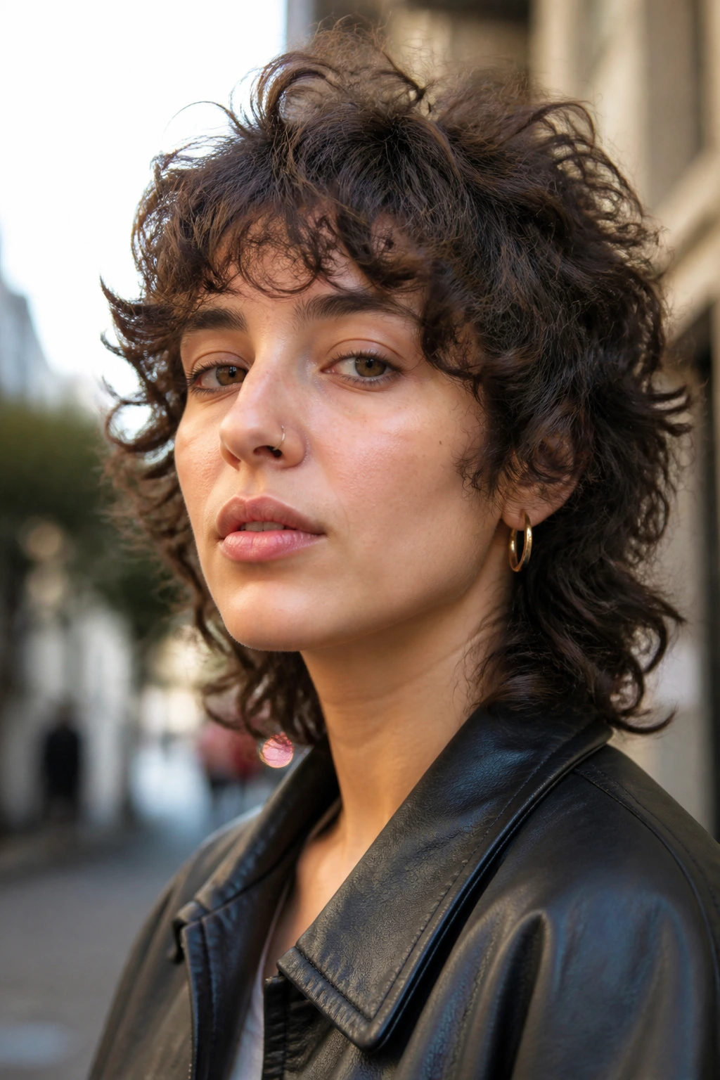 Real person with curly mullet showing rounded edges