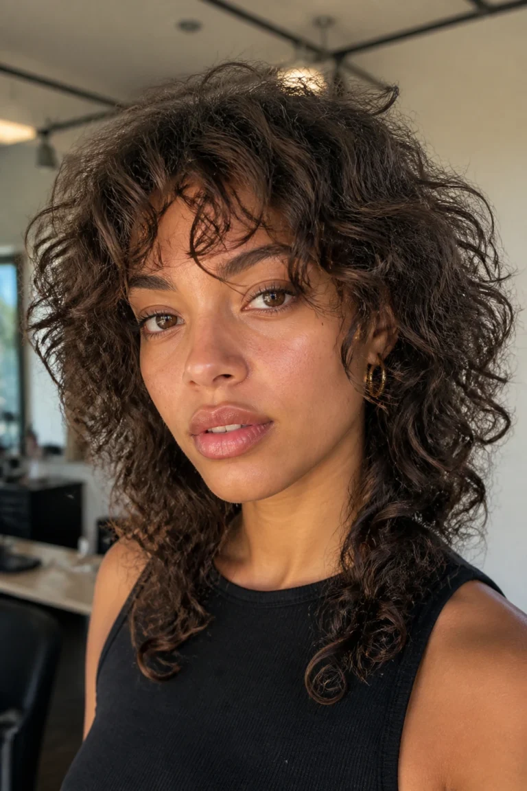 22 Modern Fringe Lots Layers with Bangs for Natural Hair