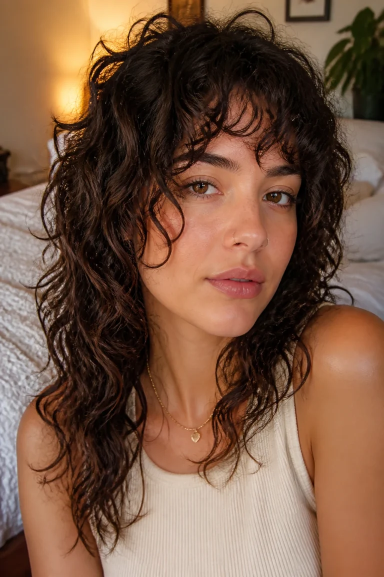 22 Curly Shag Haircuts for Women with Face-Framing Layers