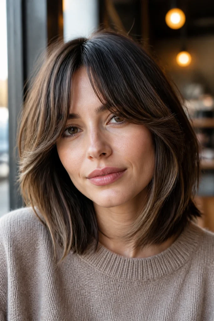 25 Layered Lobs for Fine Hair and Heart-Shaped Faces