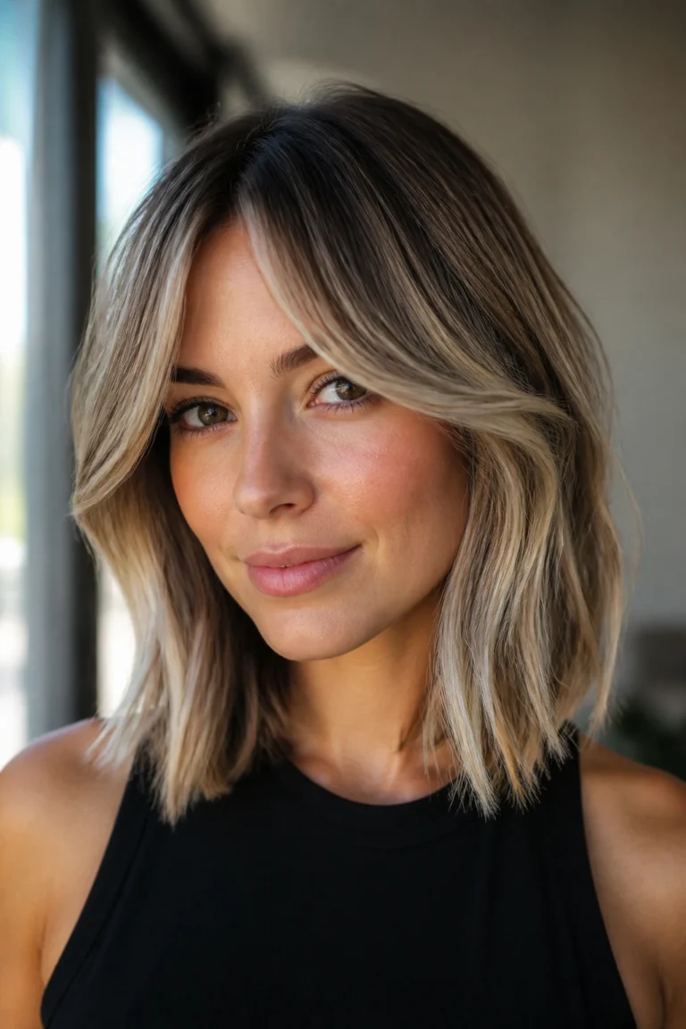 22 Midlength Haircuts for Thin Hair with Babylights