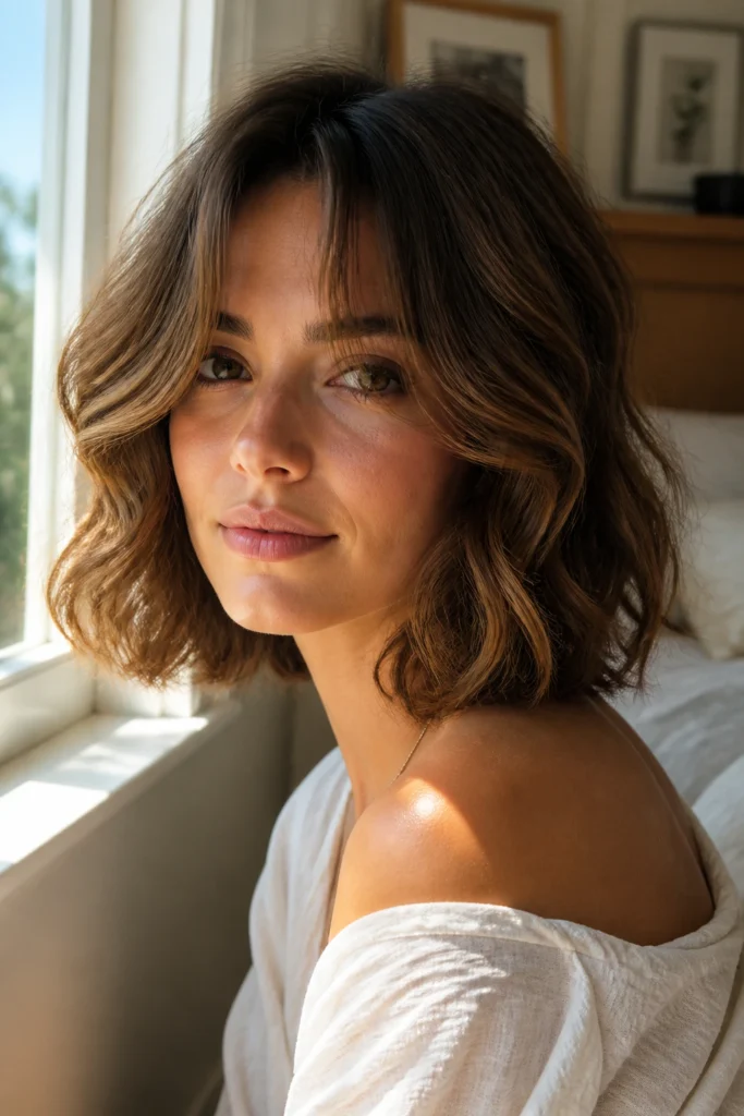 25 Neck Length Hairstyles for Fine Hair with Loose Curls