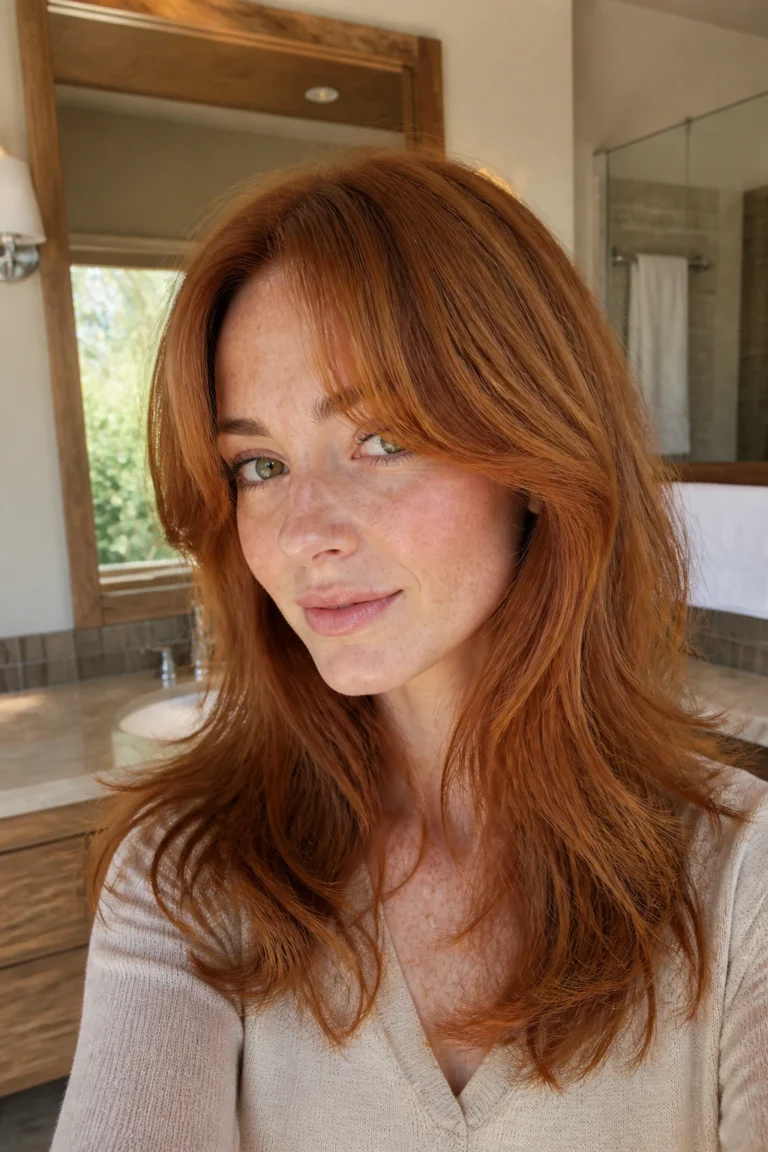 22 Natural Redhead Hairstyles for Medium Hair