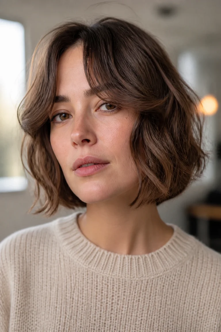 22 French Bobs for Wavy Hair and Heart-Shaped Faces