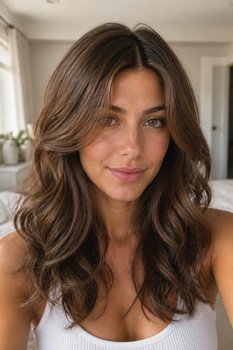 22 Layered Curls for Long Hair and Heart-Shaped Faces
