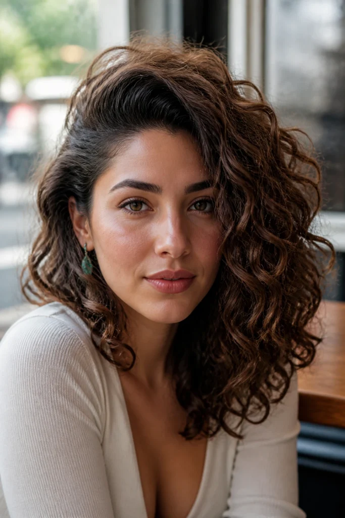 25 Designs Hairstyles for Medium Hair with Curly Hair